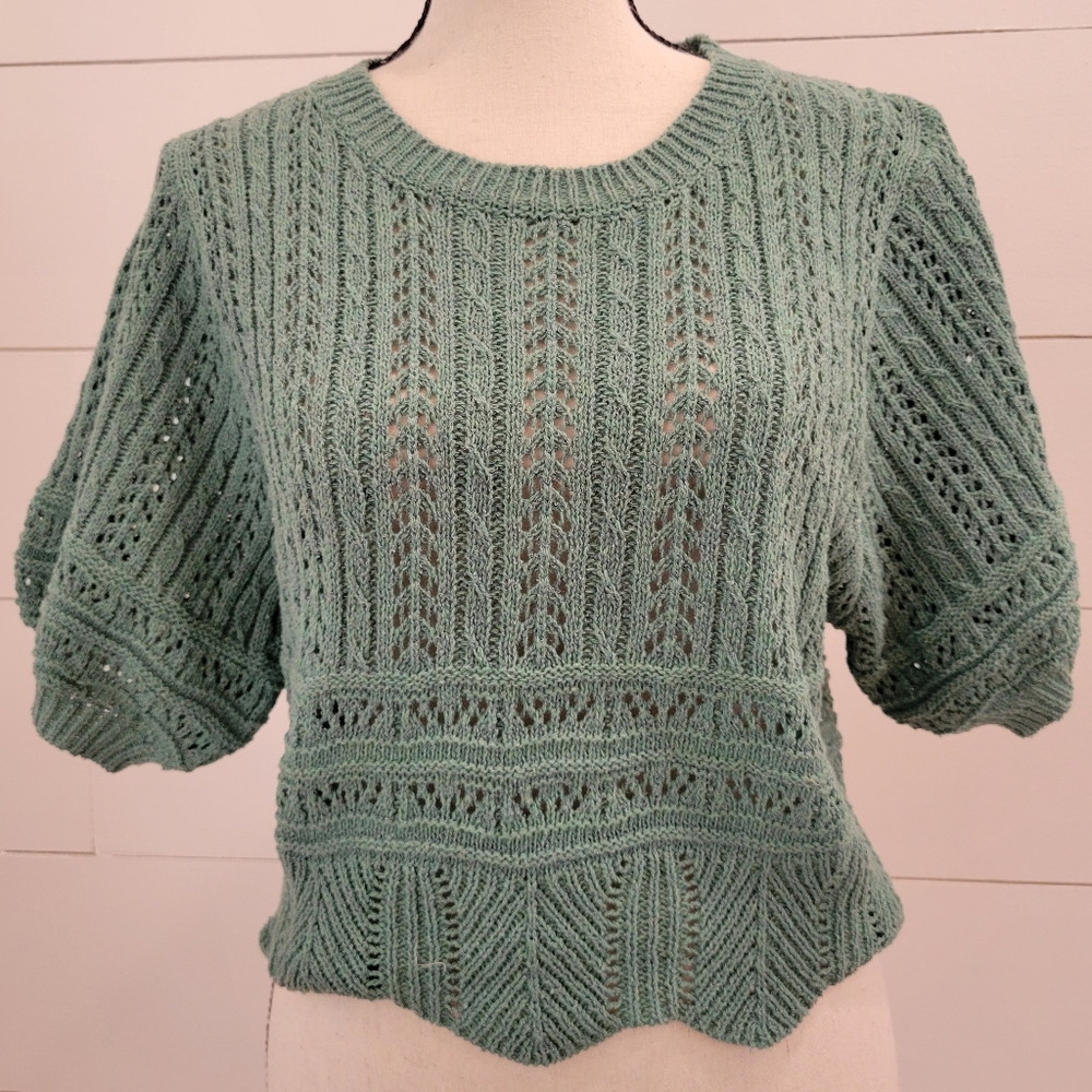 🚨 Price REDUCED! 🚨Cropped Short-sleeved Sweater